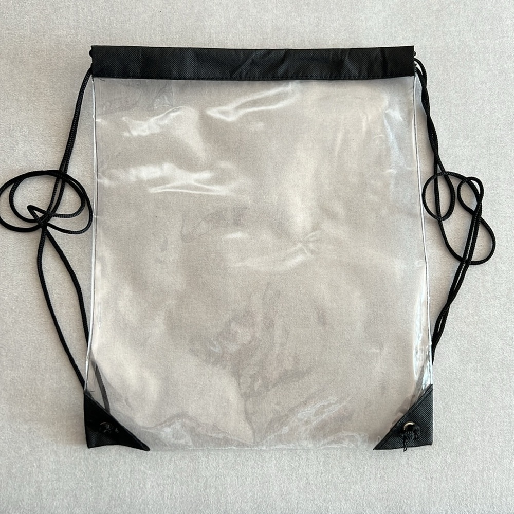 Clear Backpack And Clear Drawstring Bag (Includes… - image 5